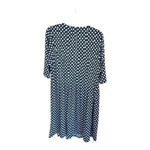 Shelby & Palmer black & white gingham square plus size stretchy 3X maxi Dress